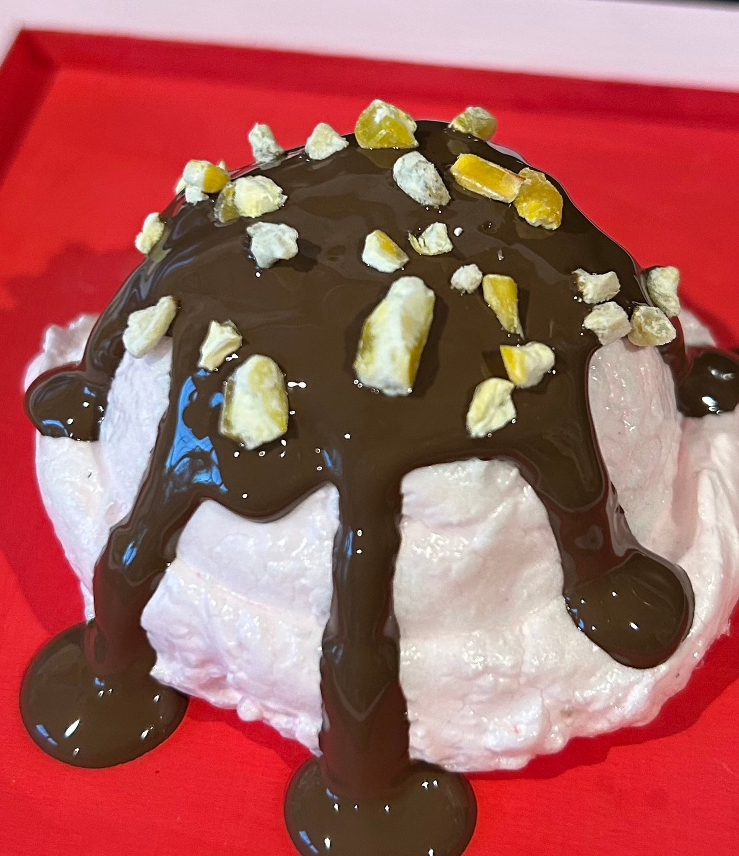 Ice Cream with Chocolate Sauce & Nuts