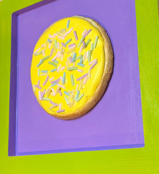 Yellow Frosted Cookie
