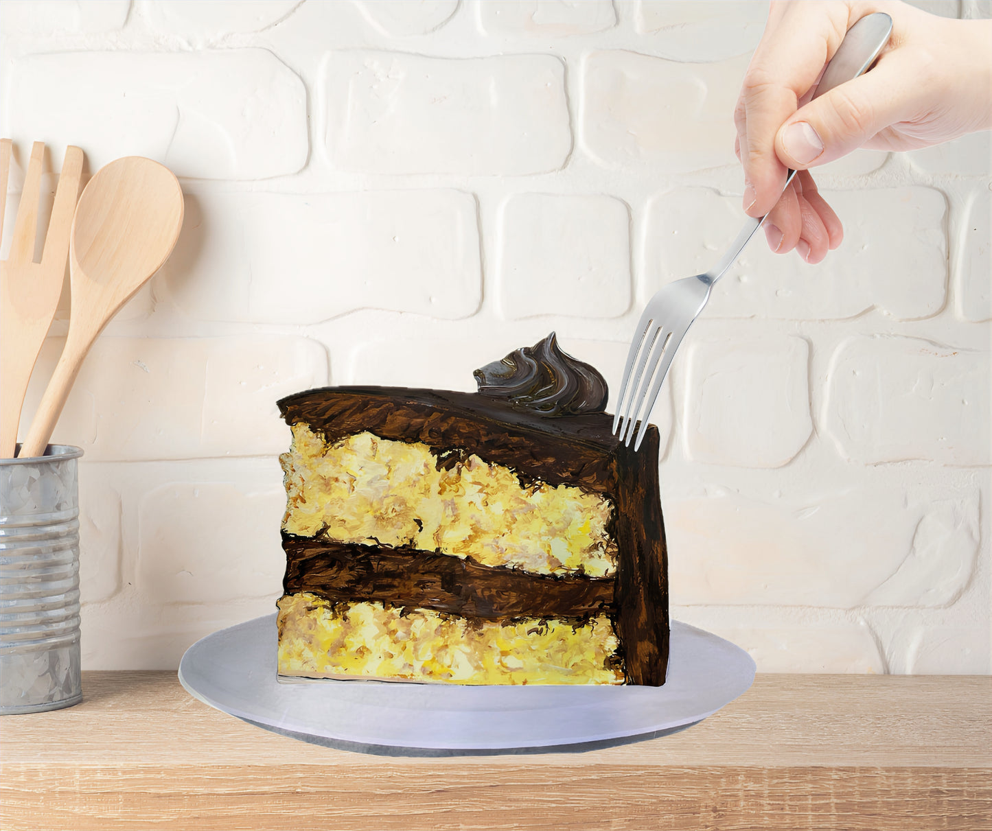 CAKE in a realistic setting image 0