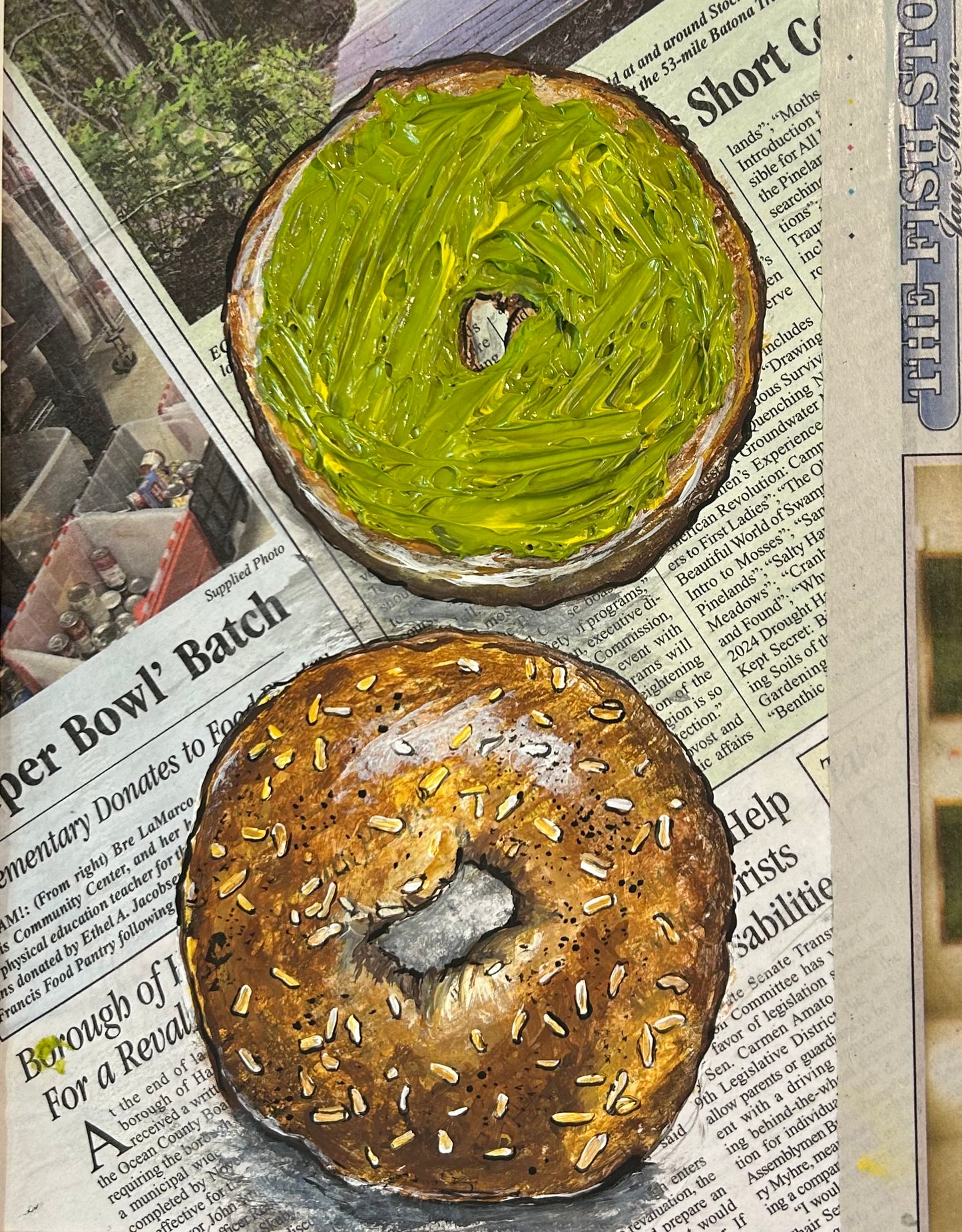 Bagel with Avocado Spread