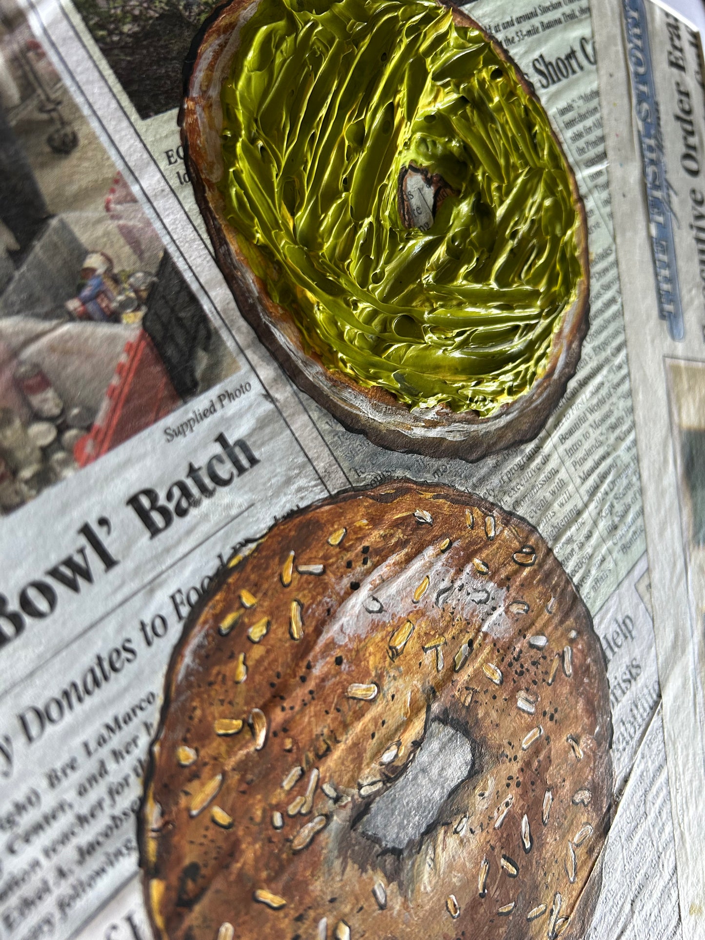 Bagel with Avocado Spread