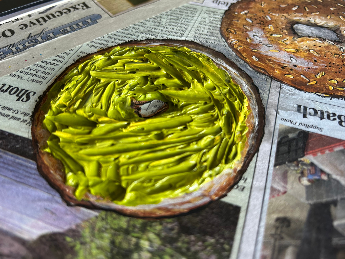 Bagel with Avocado Spread