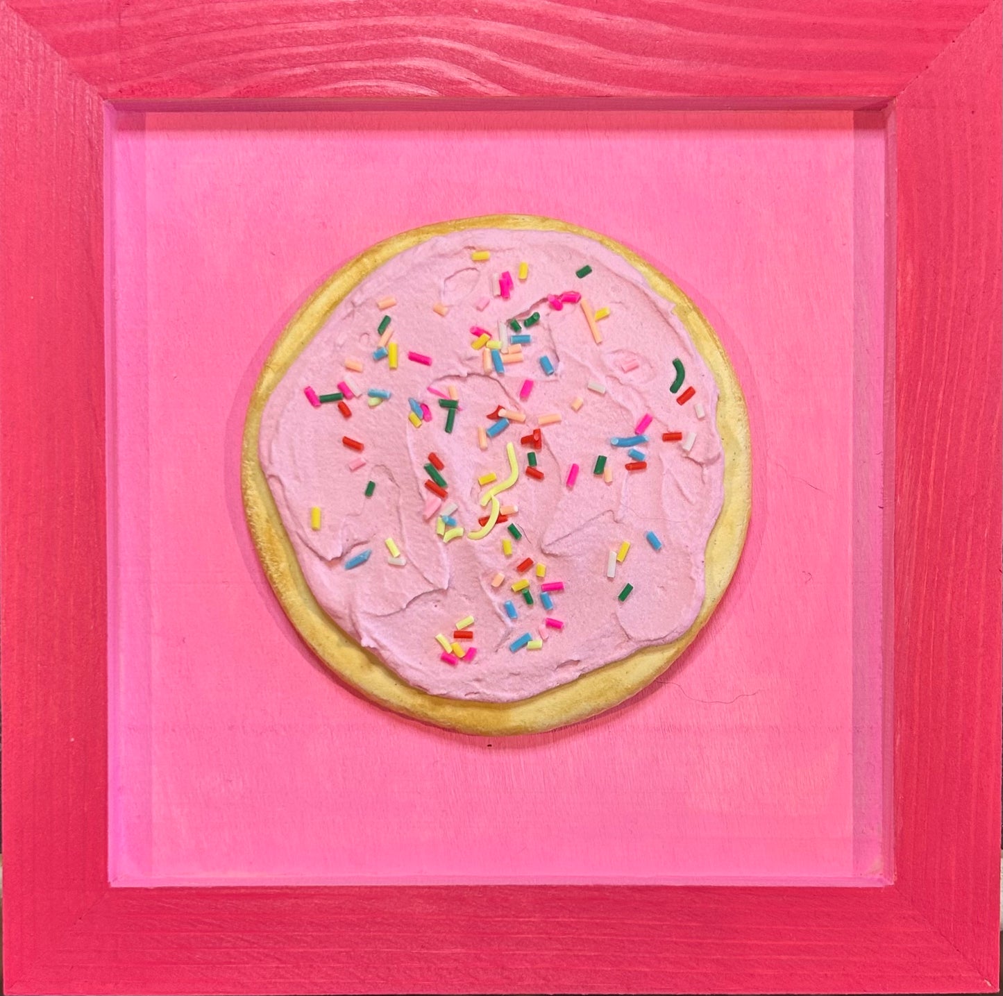 Pink Frosted Cookie
