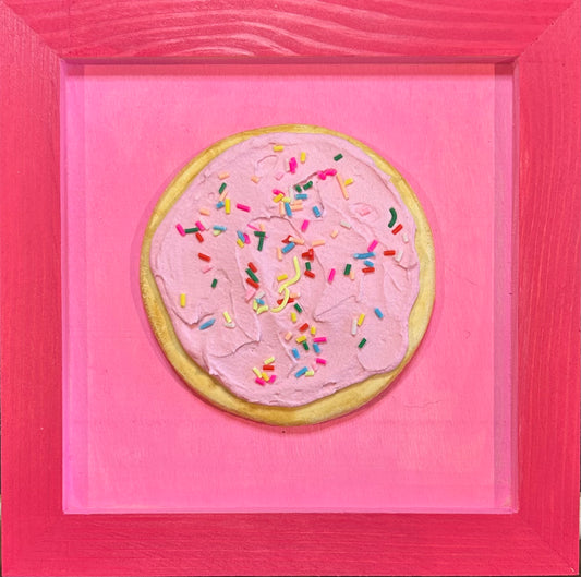 Pink Frosted Cookie