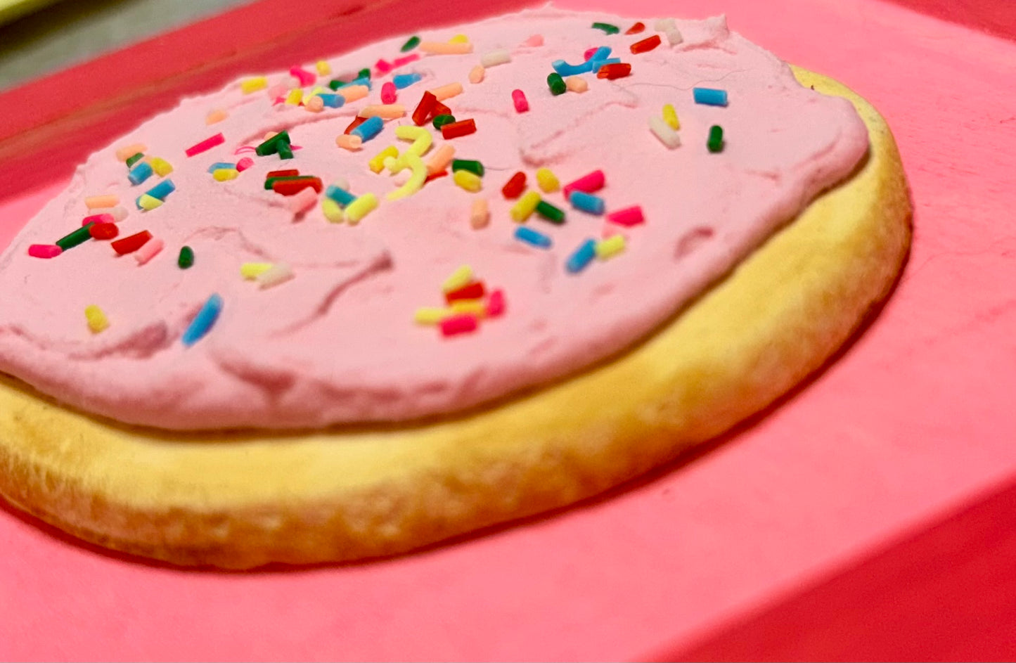 Pink Frosted Cookie