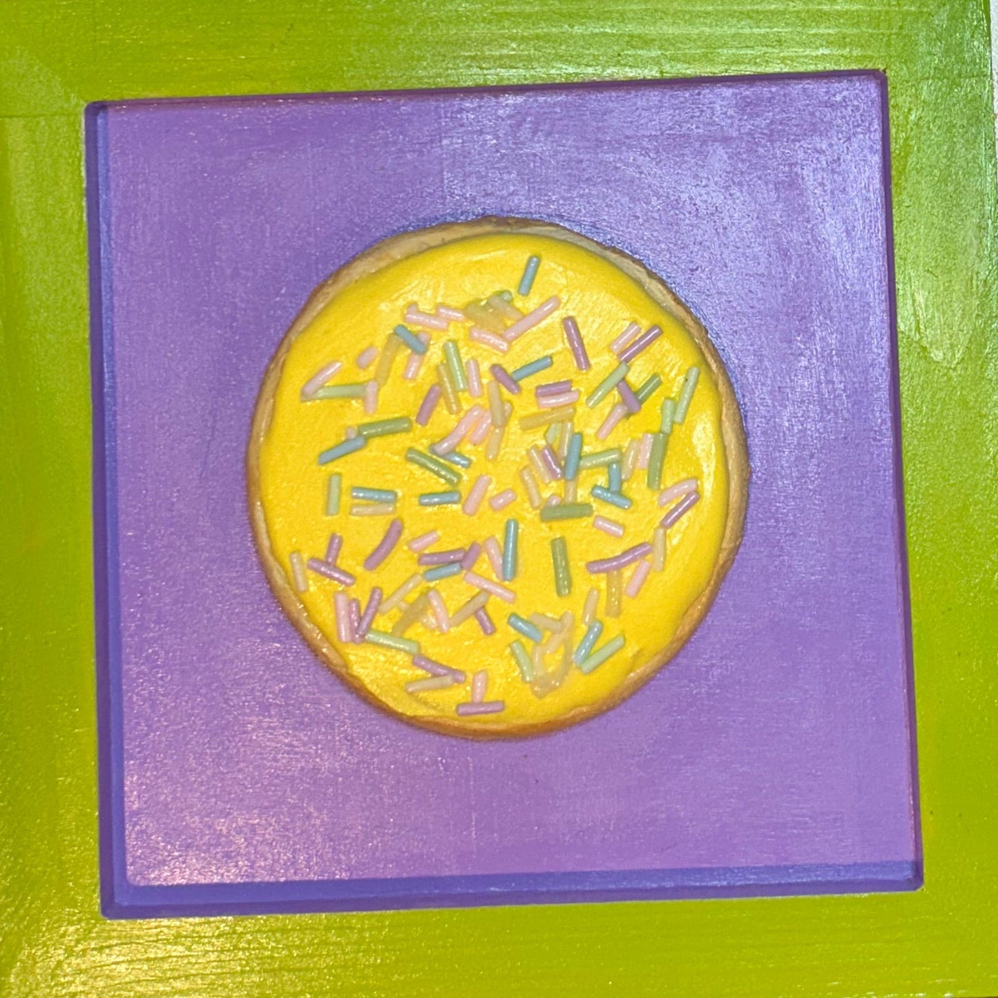 Yellow Frosted Cookie