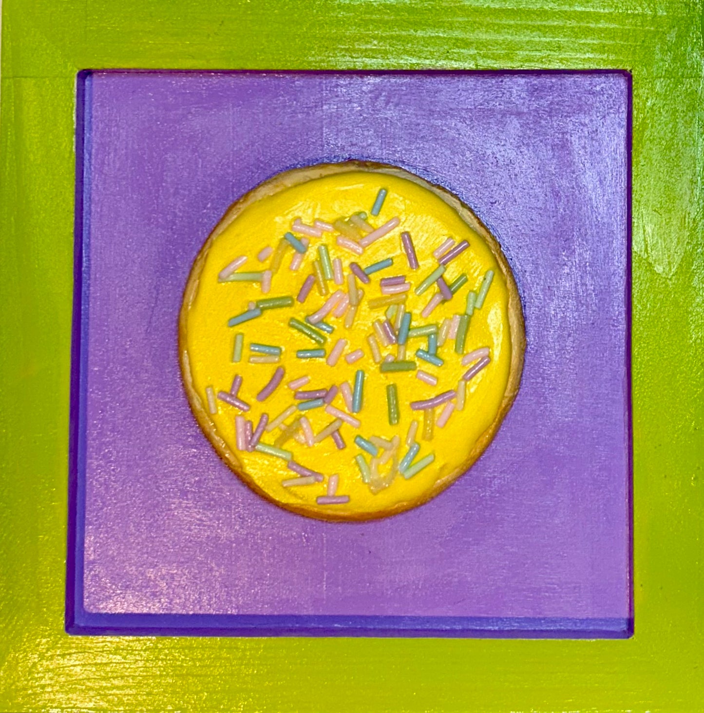 Yellow Frosted Cookie