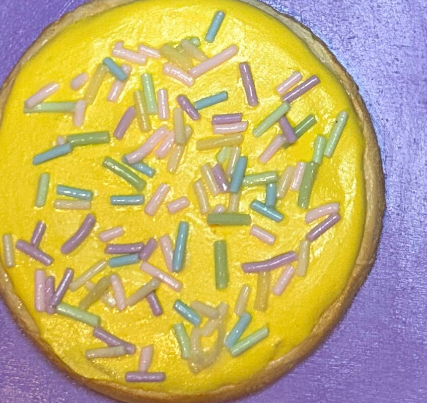 Yellow Frosted Cookie