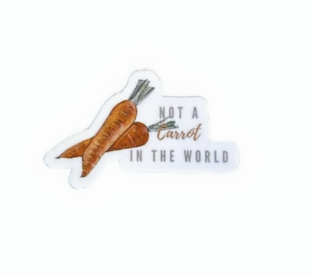 Not a CARROT in The World - 2" STICKER image 0
