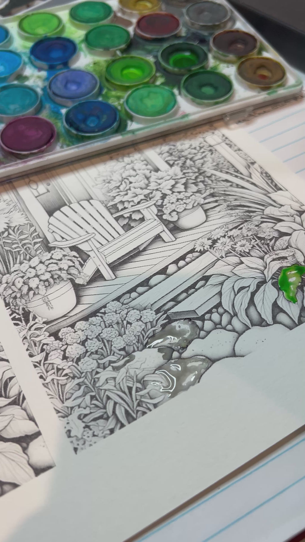 Watercolor Snail mail Club