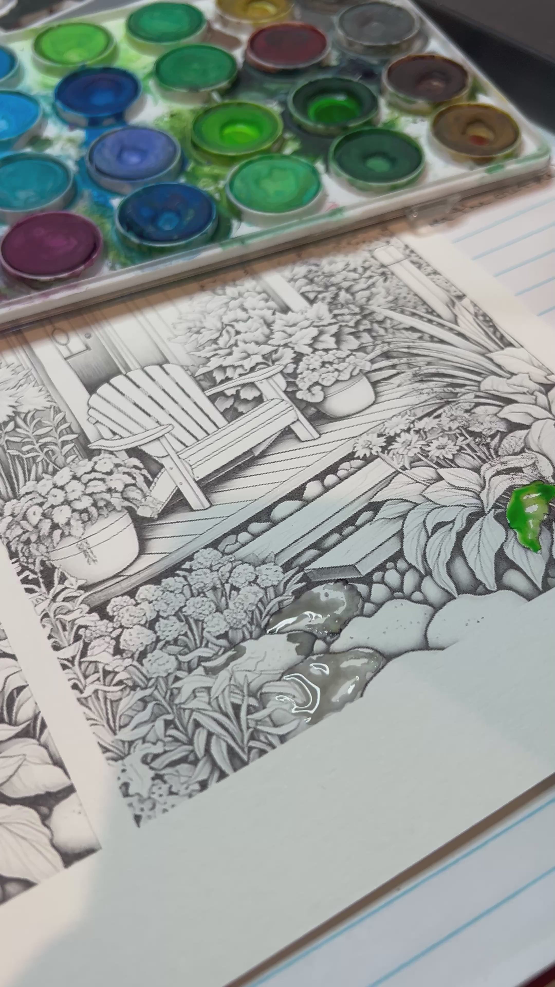 Watercolor Snail mail Club